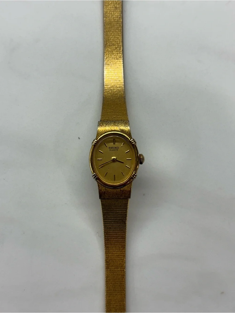 Vintage Seiko 5420-51150 Ladies Gold Tone Quartz Watch Japan Needs Battery